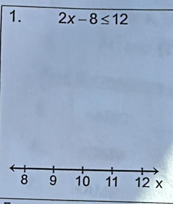 2x-8≤ 12