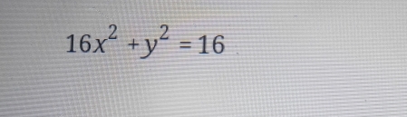 16x^2+y^2=16