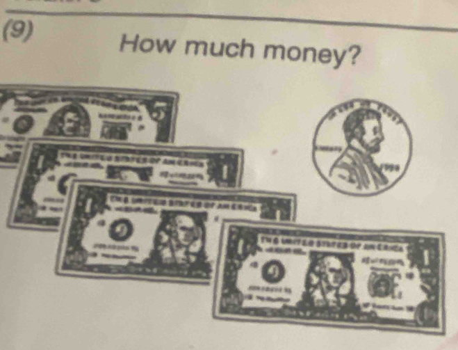 (9) How much money?