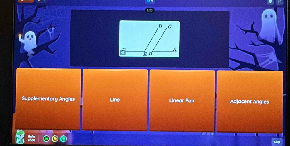 Supplementary Angles Line Linear Pair Adjacent Angles
Skip