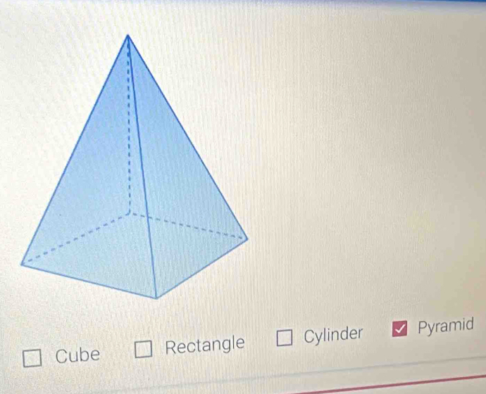 Cube Rectangle Cylinder Pyramid