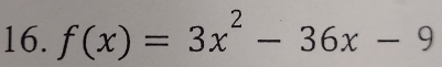 f(x)=3x^2-36x-9