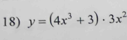 y=(4x^3+3)· 3x^2