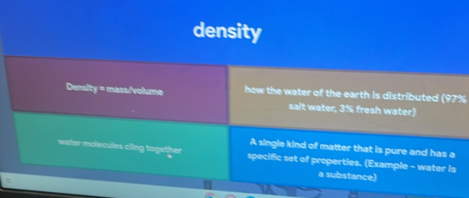 density
%