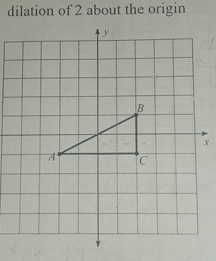 dilation of 2 about the origin