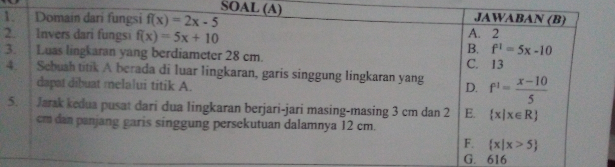 SOAL 
1
3
4
G. 616