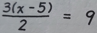 3(x,-5) = 9