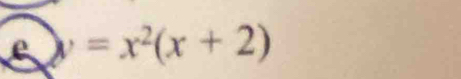 y=x^2(x+2)