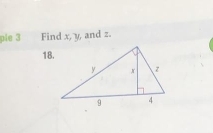 ple 3 Find x, y, and z. 
18.