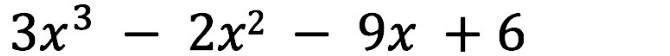 3x^3-2x^2-9x+6