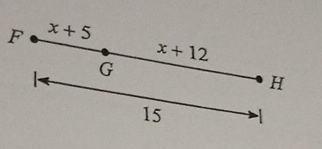 x+5
x+12
| G
H
15