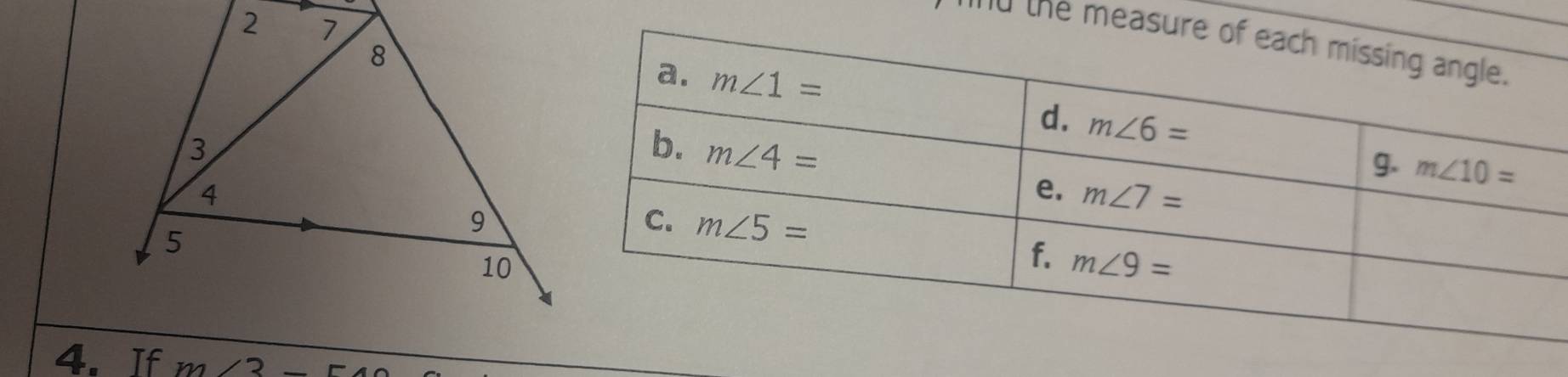 the mea
m∠ 3-5