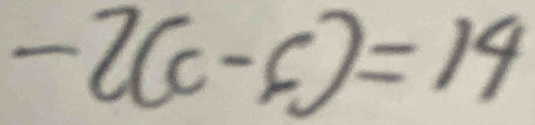 -7(c-f)=14