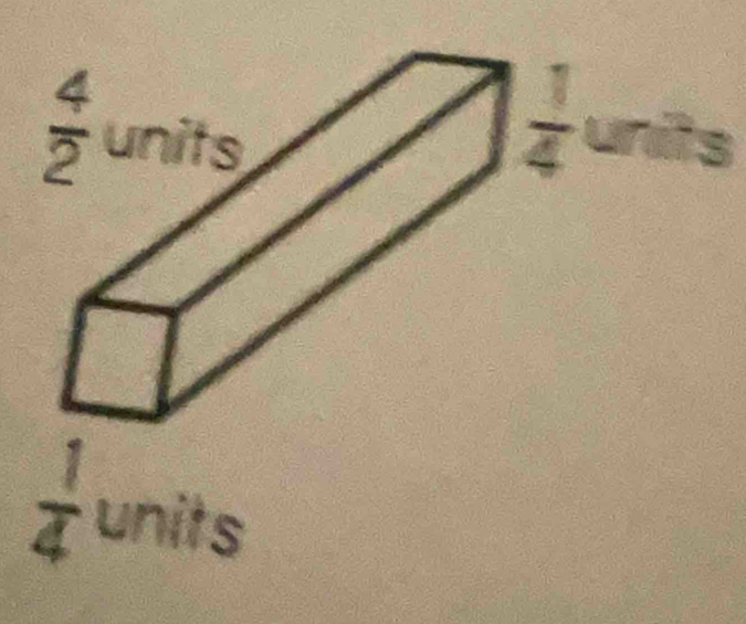  1/4  units