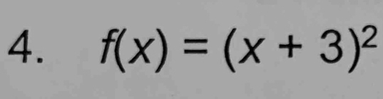 f(x)=(x+3)^2