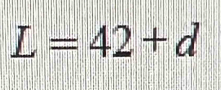 L=42+d