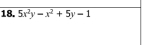 5x^2y-x^2+5y-1