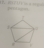 RSTUV is a regul 
pentagon.