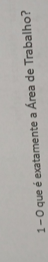 1- 0 que é exatamente a Área de Trabalho?