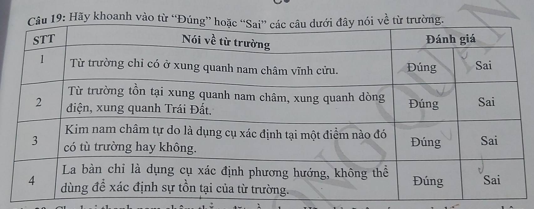 Hãy khoanh vào