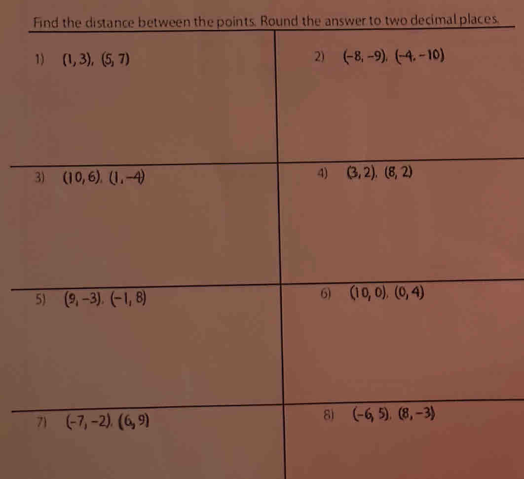 Find the distance between the points. Round the answer to two decimal places.