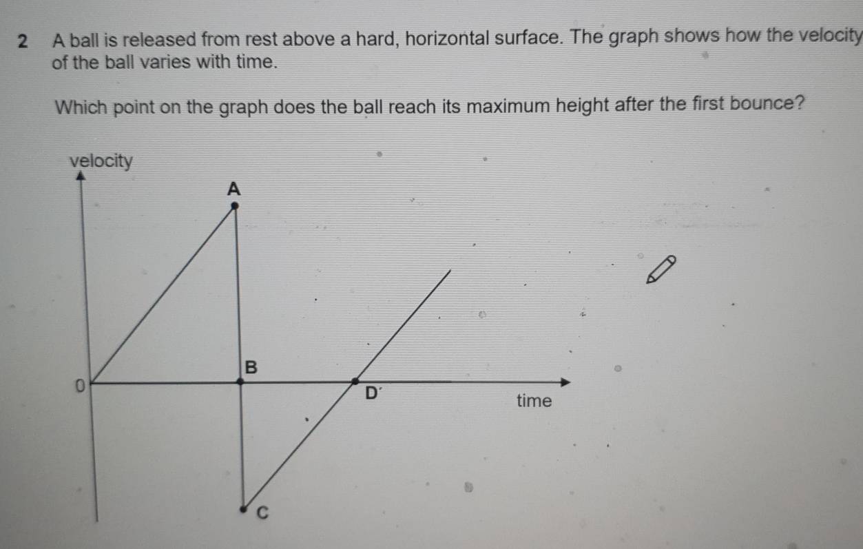 Solved: A ball is released from rest above a hard, horizontal surface ...