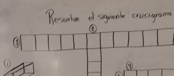 Resuelve e signienle crucigrama 
1 
(1) 
④