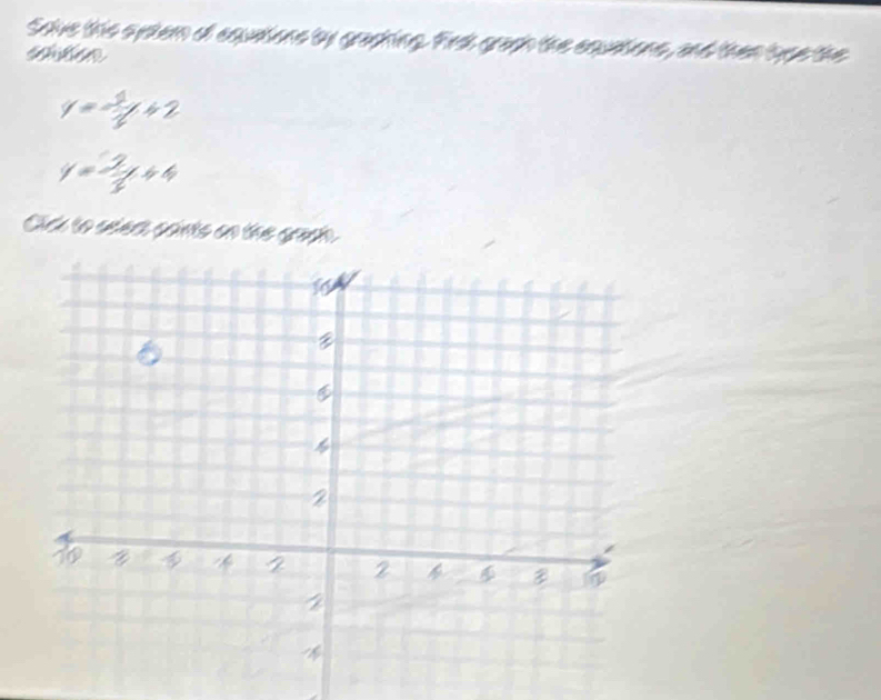 Save this system of equations by gracting. First grash the aquations, and than lyps the
y= (-1)/x +2
y=- 9/3 +4
Cick to seect cants on the graah