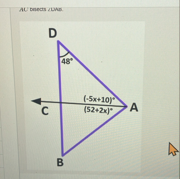 AC bisects ∠ DAB.