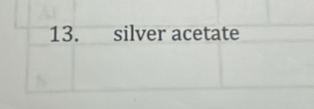 silver acetate