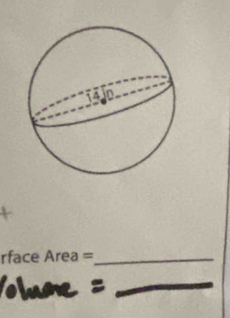 rface Area =_ 
_