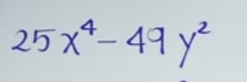 25x^4-49y^2