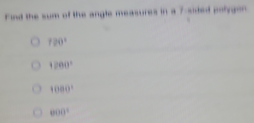 nd the sum of the angle
120°
1200°
1080°
000°