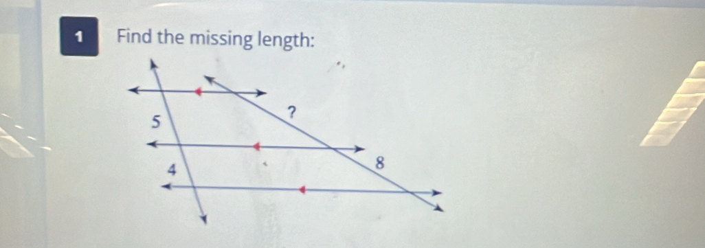 Find the missing length: