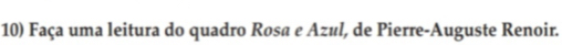 Faça uma leitura do quadro Rosa e Azul, de Pierre-Auguste Renoir.