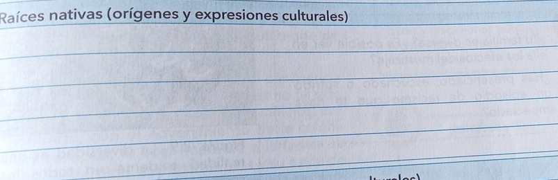 Raíces nativas (orígenes y expresiones culturales)