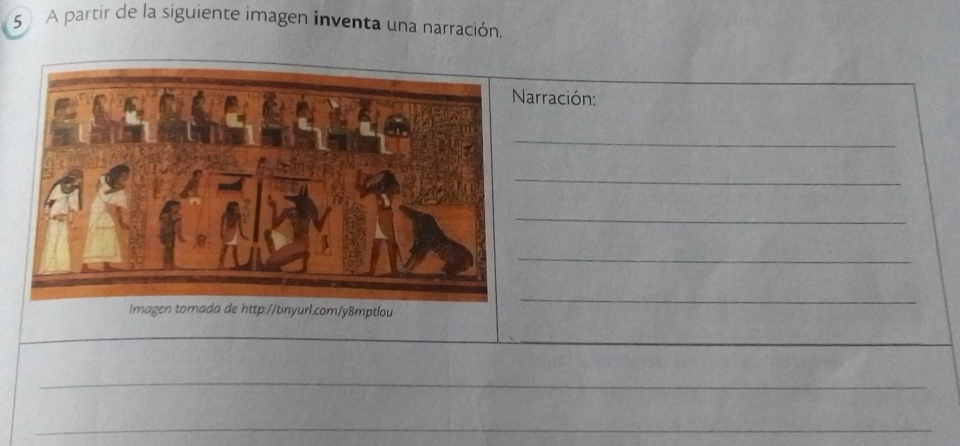 A partir de la siguiente imagen inventa una narración. 
rración: 
_ 
_ 
_ 
_ 
_ 
_ 
_ 
_ 
_ 
_