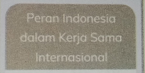 Peran Indonesia 
dalam Kerja Sama 
Internasional