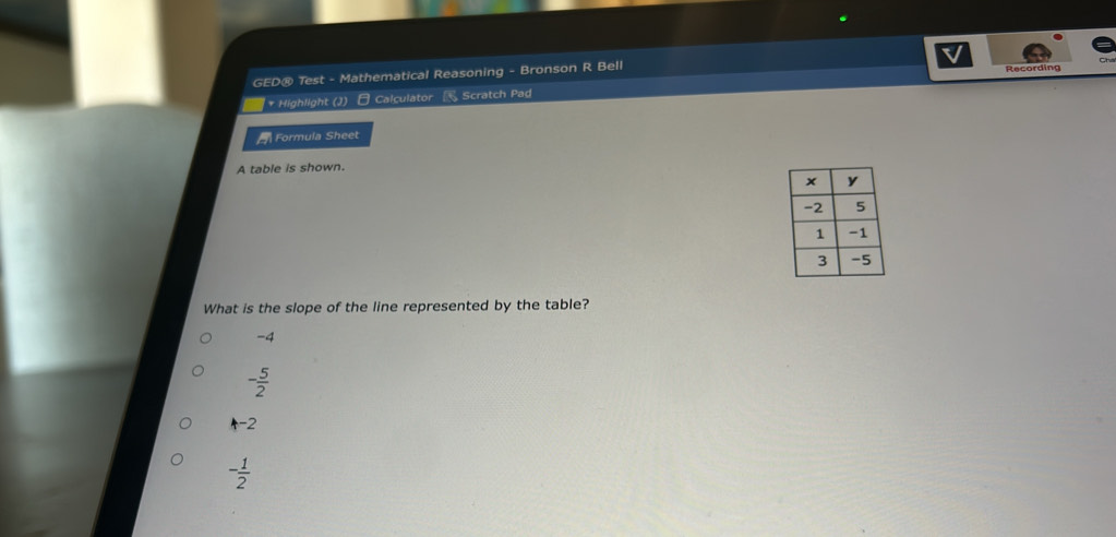 GED® Test - Mathematical Reasoning - Bronson R Bell * Highlight (J ...