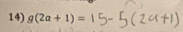 g(2a+1)=