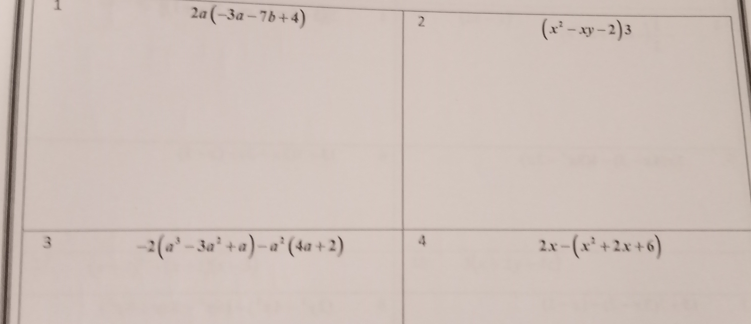 1
2a(-3a-7b+4)