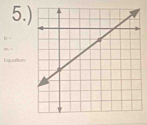 5.)
b=
m=
Equations