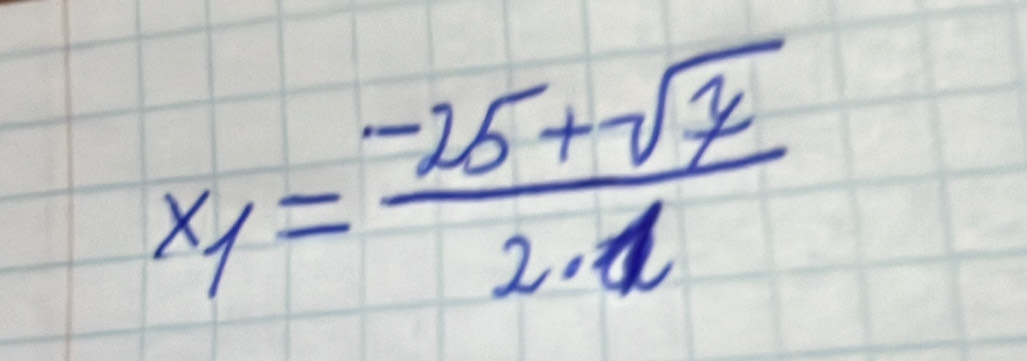 x_1= (-25+sqrt(y))/2· d 