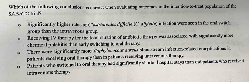 Solved: Which of the following conclusions is correct when evaluating ...