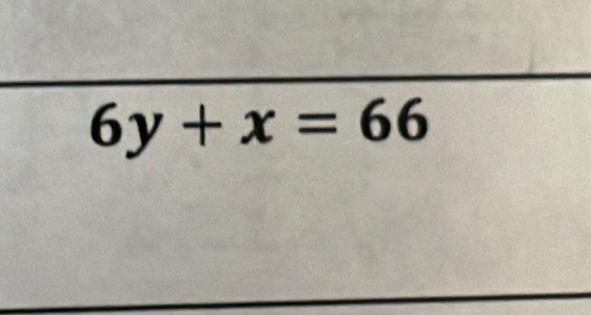 6y+x=66