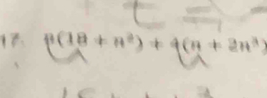 a f(18+n^2)+4(n+2n^3)