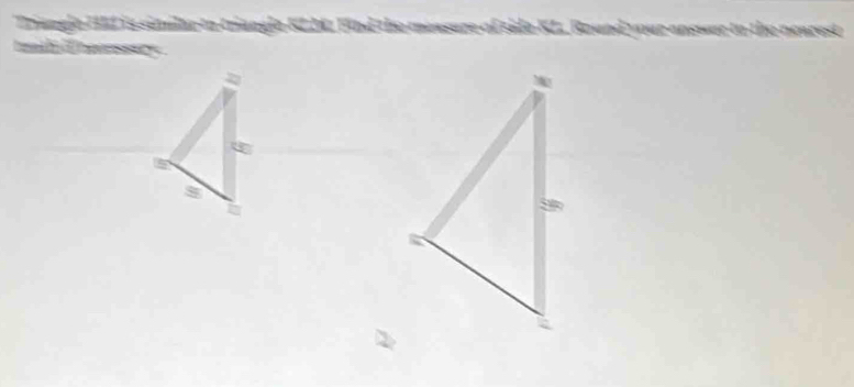 Driangle H2 is similar to triangle 52Mz Fnd the measure of side KL. Round your answer to the nearest 
e