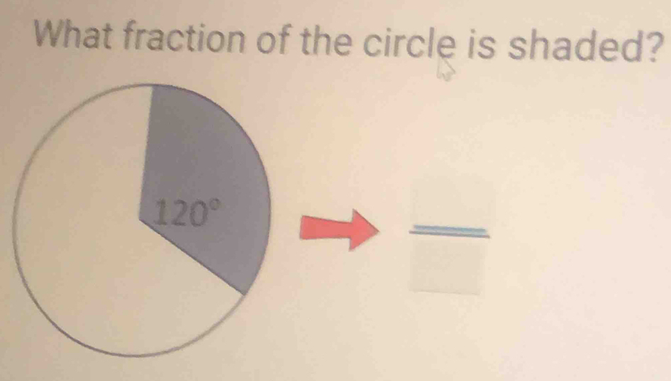 What fraction of the circle is shaded?