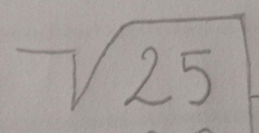 sqrt(25)