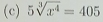 5sqrt[3](x^4)=405